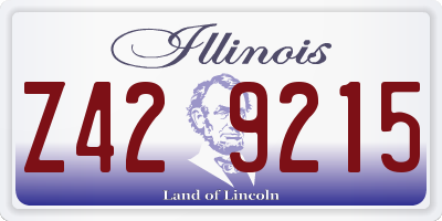 IL license plate Z429215