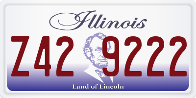 IL license plate Z429222