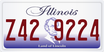 IL license plate Z429224