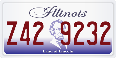 IL license plate Z429232