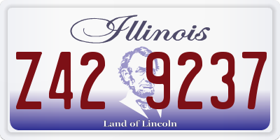 IL license plate Z429237