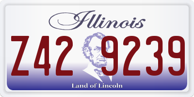 IL license plate Z429239