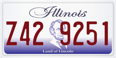 IL license plate Z429251