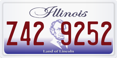 IL license plate Z429252