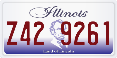 IL license plate Z429261