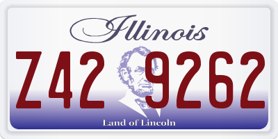 IL license plate Z429262