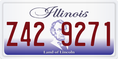 IL license plate Z429271