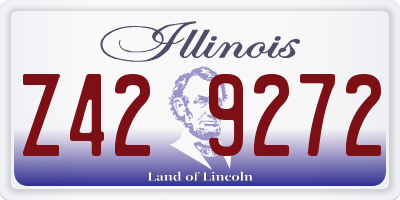 IL license plate Z429272