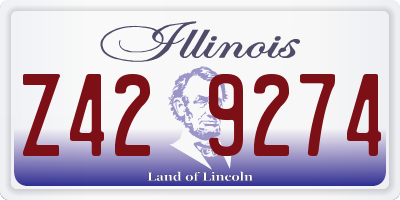 IL license plate Z429274