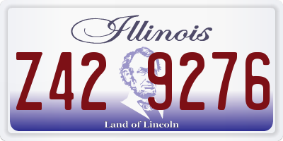 IL license plate Z429276