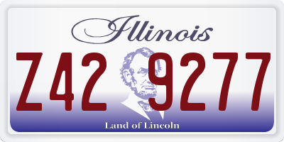 IL license plate Z429277