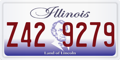 IL license plate Z429279