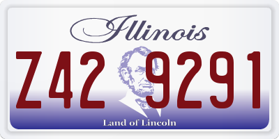 IL license plate Z429291