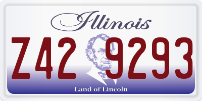 IL license plate Z429293