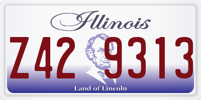 IL license plate Z429313