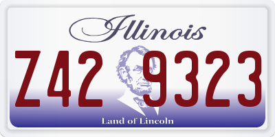 IL license plate Z429323