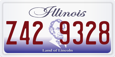 IL license plate Z429328
