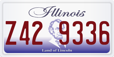 IL license plate Z429336