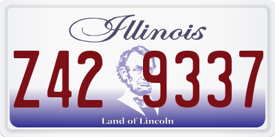IL license plate Z429337