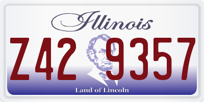 IL license plate Z429357