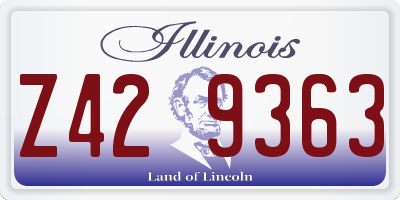 IL license plate Z429363