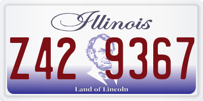 IL license plate Z429367