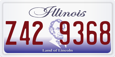 IL license plate Z429368