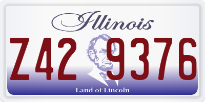 IL license plate Z429376