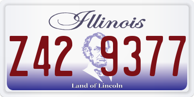 IL license plate Z429377