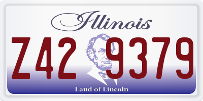 IL license plate Z429379