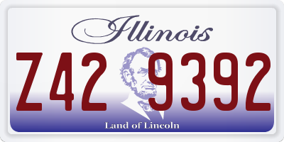 IL license plate Z429392