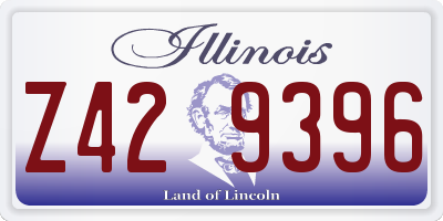 IL license plate Z429396