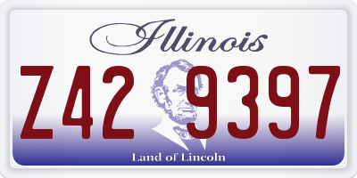 IL license plate Z429397