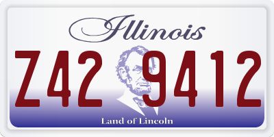 IL license plate Z429412