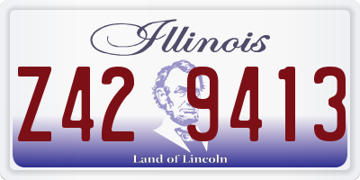 IL license plate Z429413
