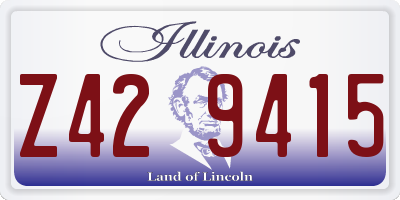 IL license plate Z429415