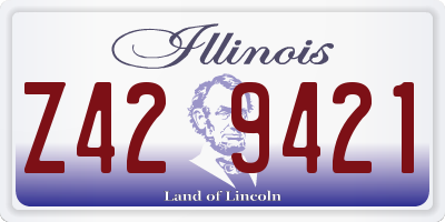 IL license plate Z429421
