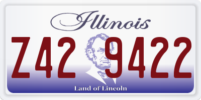 IL license plate Z429422