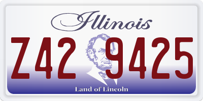 IL license plate Z429425
