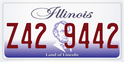 IL license plate Z429442