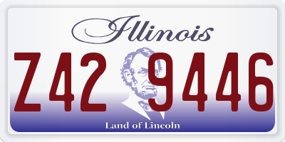 IL license plate Z429446