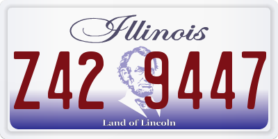 IL license plate Z429447