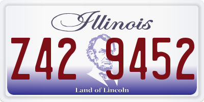 IL license plate Z429452