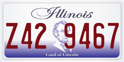 IL license plate Z429467