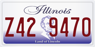 IL license plate Z429470