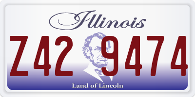 IL license plate Z429474