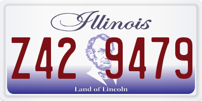 IL license plate Z429479