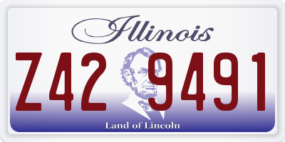 IL license plate Z429491