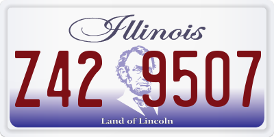 IL license plate Z429507