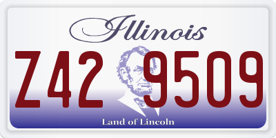 IL license plate Z429509